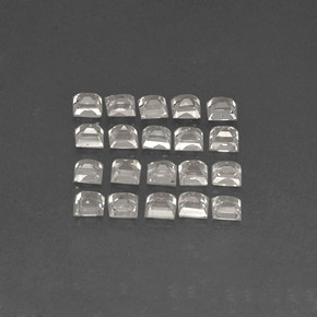  ct natürliche weißer Saphir-Edelsteine, Quadrat, VVS-VS