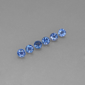  ct natürliche blauer Saphir-Edelsteine, Rundschliff, VVS-VS