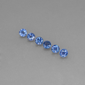  ct natürliche blauer Saphir-Edelsteine, Rundschliff, VVS-VS