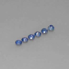  ct natürliche blauer Saphir-Edelsteine, Rundschliff, VVS-VS