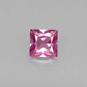 0,51 ctw natürlicher violetter Saphir, Quadrat, VVS-VS