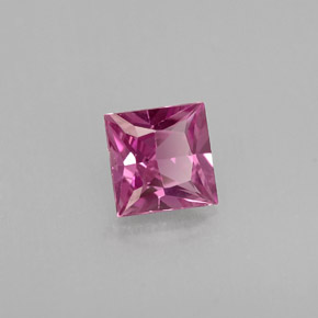 0,51 ctw natürlicher violetter Saphir, Quadrat, VVS-VS