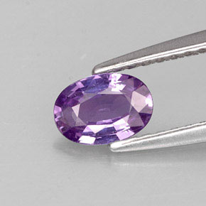 0,50 ctw natürlicher violetter Saphir, Oval Schliff, VVS-VS