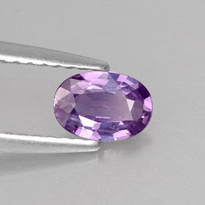 0,50 ctw natürlicher violetter Saphir, Oval Schliff, VVS-VS