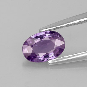 0,52 ctw natürlicher violetter Saphir, Oval Schliff, VVS