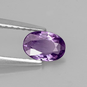 0,52 ctw natürlicher violetter Saphir, Oval Schliff, VVS