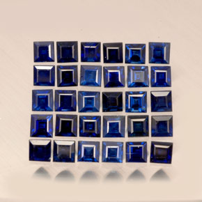  ct natürliche blauer Saphir-Edelsteine, Quadrat, VVS-VS