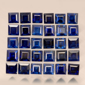  ct natürliche blauer Saphir-Edelsteine, Quadrat, VVS-VS