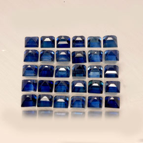  ct natürliche blauer Saphir-Edelsteine, Quadrat, VVS-VS