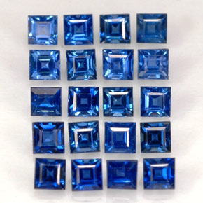  ct natürliche blauer Saphir-Edelsteine, Quadrat, VVS-VS