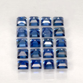  ct natürliche blauer Saphir-Edelsteine, Quadrat, VVS-VS