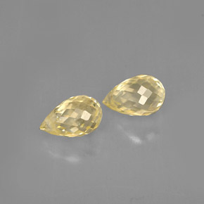  ct natürliche gelber Saphir-Edelsteine, Briolette, VVS-VS