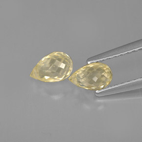  ct natürliche gelber Saphir-Edelsteine, Briolette, VVS-VS