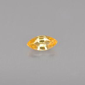 0,33 ctw natürlicher orangefarbener Saphir, Marquise, VVS-VS