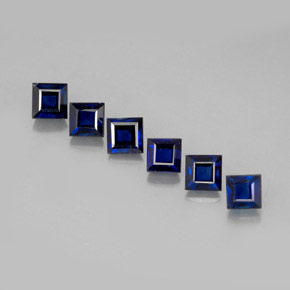  ct natürliche blauer Saphir-Edelsteine, Quadrat, VS