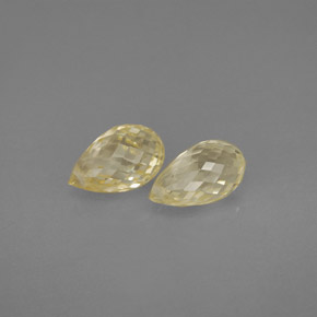  ct natürliche gelber Saphir-Edelsteine, Briolette, VVS-VS
