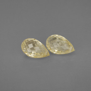  ct natürliche gelber Saphir-Edelsteine, Briolette, VVS-VS