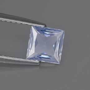 0,74 ctw natürlicher blauer Saphir, Quadrat, VVS
