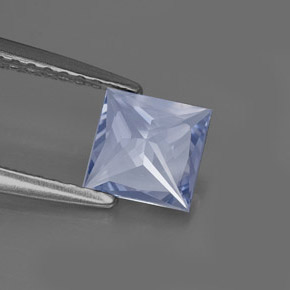 0,74 ctw natürlicher blauer Saphir, Quadrat, VVS