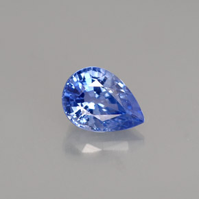 0,98 ctw natürlicher blauer Saphir, Birnenform, VVS