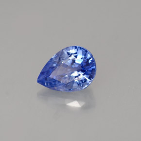 0,98 ctw natürlicher blauer Saphir, Birnenform, VVS
