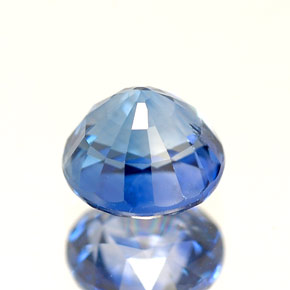 1,60 ctw natürlicher blauer Saphir, Rundschliff, VS-SI