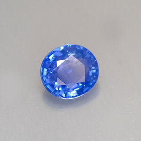 1,30 ctw natürlicher blauer Saphir, Oval Schliff, VS