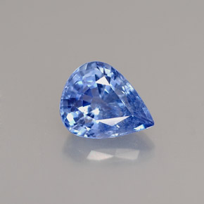 1,51 ctw natürlicher blauer Saphir, Birnenform, VS-SI