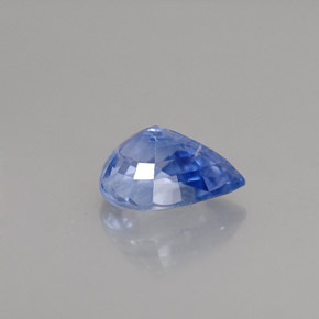 1,51 ctw natürlicher blauer Saphir, Birnenform, VS-SI