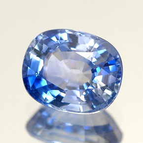 1,32 ctw natürlicher blauer Saphir, Kissenschliff, VVS-VS