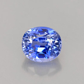 1,02 ctw natürlicher blauer Saphir, Oval Schliff, VVS-VS