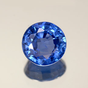 0,99 ctw natürlicher blauer Saphir, Rundschliff, VS