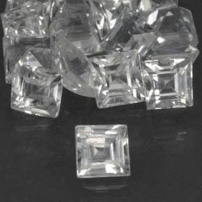 1,69 ct natürliche weißer Saphir-Edelsteine, Quadrat, VVS-VS