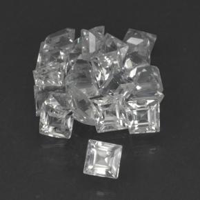 1,69 ct natürliche weißer Saphir-Edelsteine, Quadrat, VVS-VS