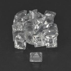 1,69 ct natürliche weißer Saphir-Edelsteine, Quadrat, VVS-VS