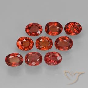 2.72 ct natürliche Hellrot Saphir-Edelsteine, Oval, VVS-VS