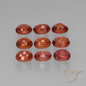 2.72 ct natürliche Hellrot Saphir-Edelsteine, Oval, VVS-VS