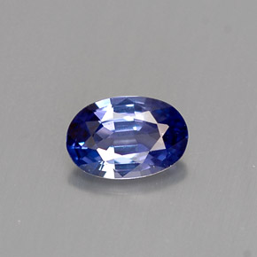 0,52 ctw natürlicher violetter Saphir, Oval Schliff, VVS
