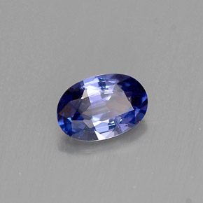 0,52 ctw natürlicher violetter Saphir, Oval Schliff, VVS
