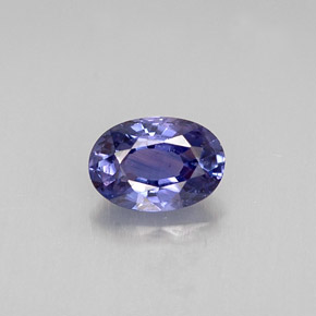 0,57 ctw natürlicher blauer Saphir, Oval Schliff, VS