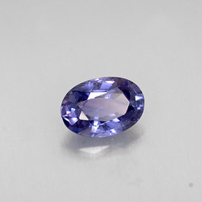 0,57 ctw natürlicher blauer Saphir, Oval Schliff, VS