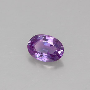 0,57 ctw natürlicher violetter Saphir, Oval Schliff, VVS