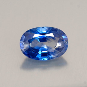 0,95 ctw natürlicher blauer Saphir, Oval Schliff, VS