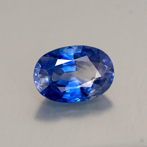 0,95 ctw natürlicher blauer Saphir, Oval Schliff, VS