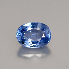 1,00 ctw natürlicher blauer Saphir, Oval Schliff, VS