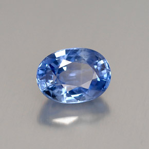 1,00 ctw natürlicher blauer Saphir, Oval Schliff, VS