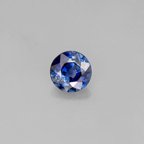 0,55 ctw natürlicher blauer Saphir, Rundschliff, VS