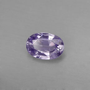 0,57 ctw natürlicher violetter Saphir, Oval Schliff, VVS-VS