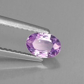 0,61 ctw natürlicher violetter Saphir, Oval Schliff, VVS-VS
