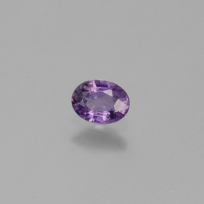 0,42 ctw natürlicher violetter Saphir, Oval Schliff, VVS-VS